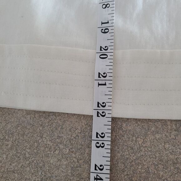 Teenflo White 100% Linen Mini Pencil Skirt 8 - Picture 6 of 7